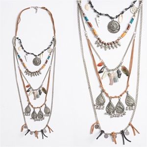Bohemian Gypsy Festival Layered Necklace